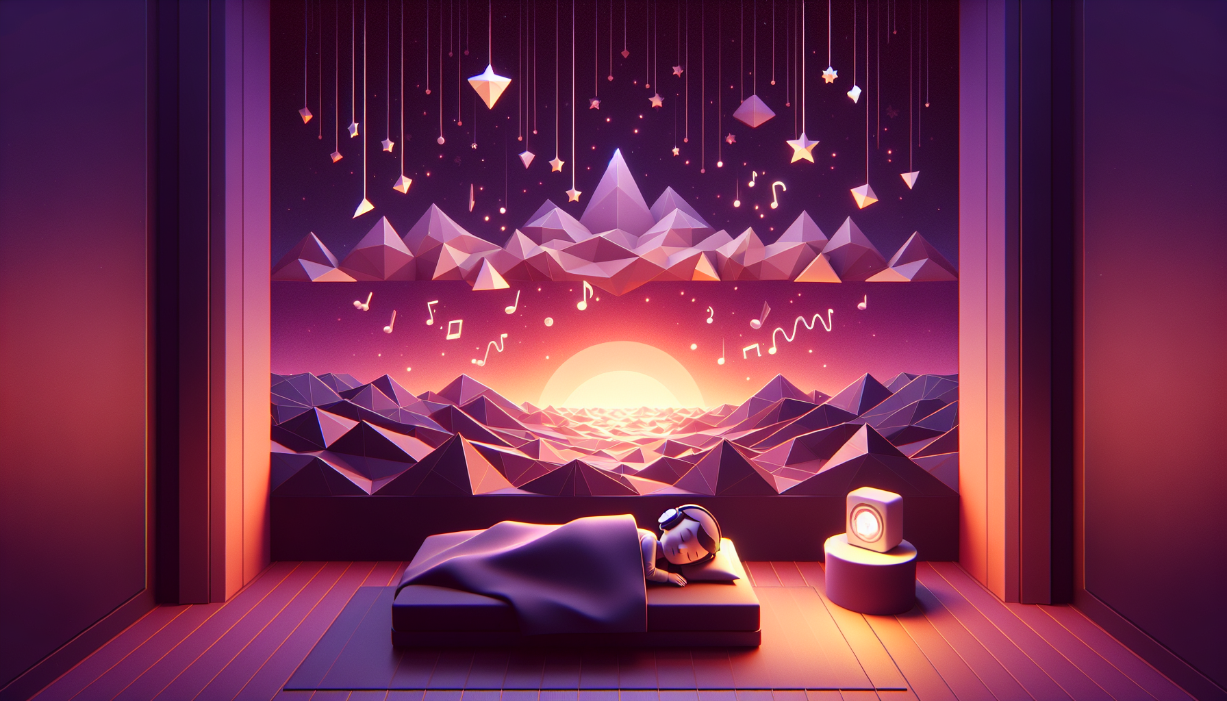 Two different bedtime approaches side by side: a calm sleep audio app and a personalized AI story app